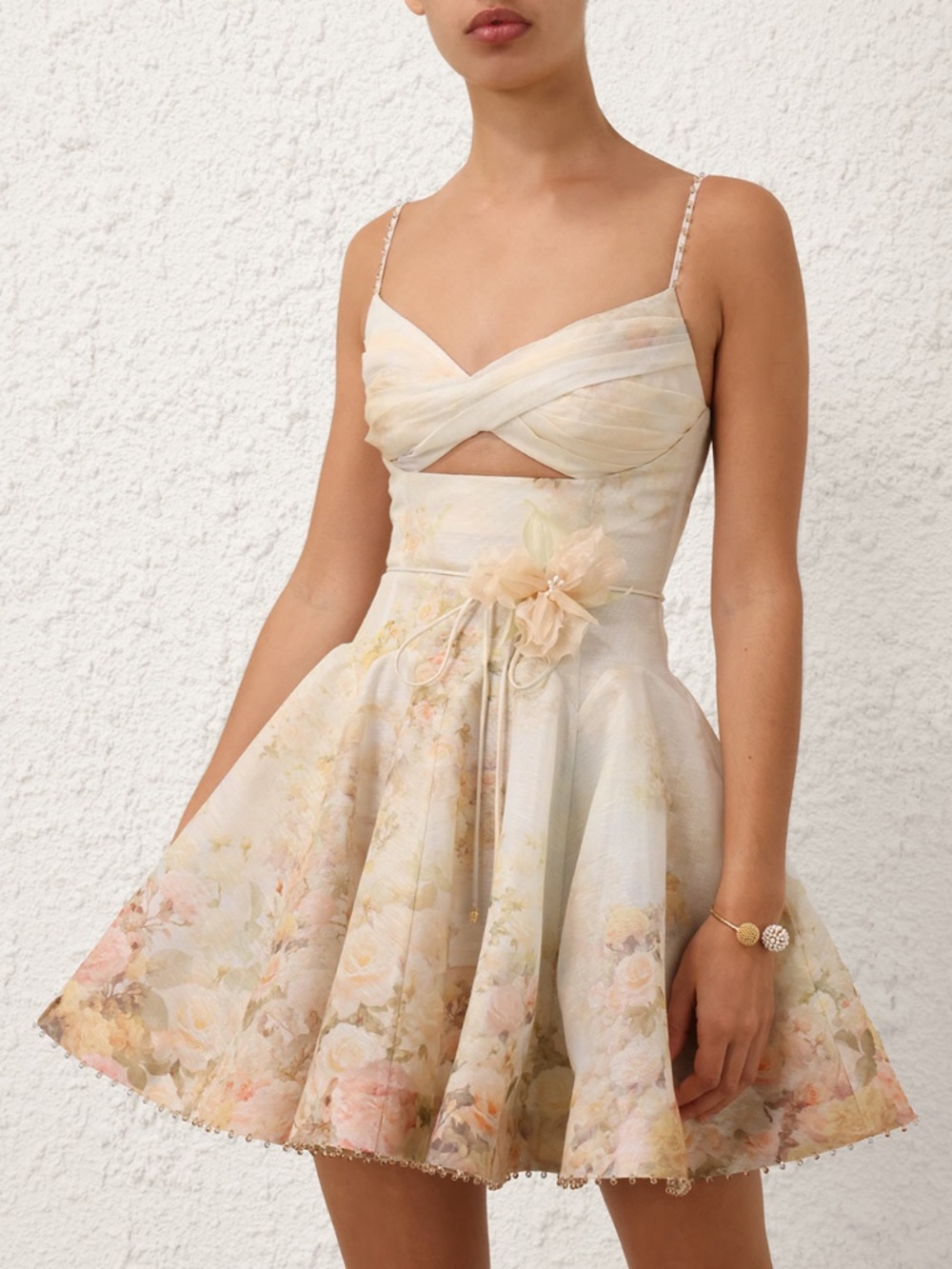 Zimmermann Memento Twist Front Mini Dress